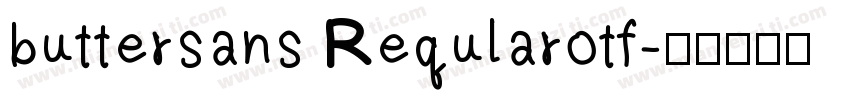 buttersans Reqularotf字体转换